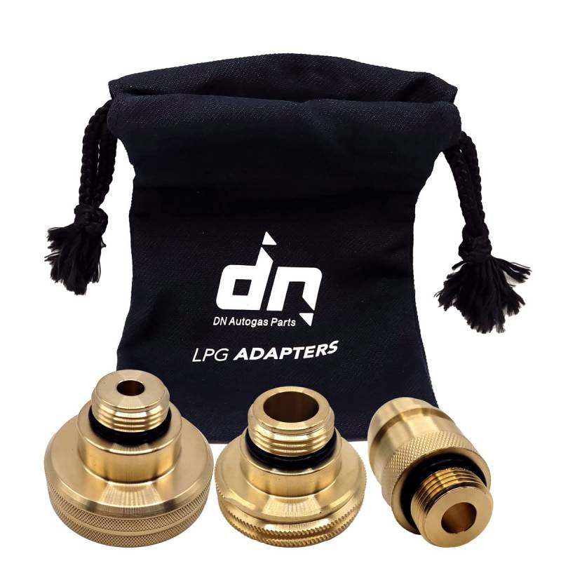 DN Autogas LPG GPL Autogas Tank Safefill Nachfülladapter-Set M22 für alle Europa Acme Dish EURONOZZLE mit Tasche von DN Autogas Parts