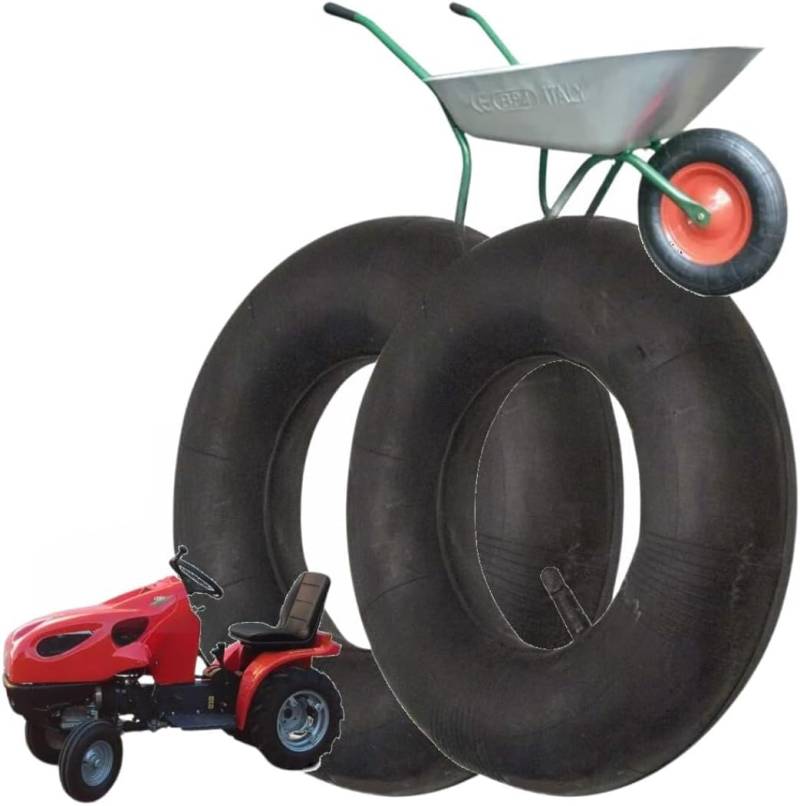 ECA08DRD 2 Schläuche 3.50/4.00-8 Ventil TR13 für Reifen Schubkarre Traktor Garten von Goodtire