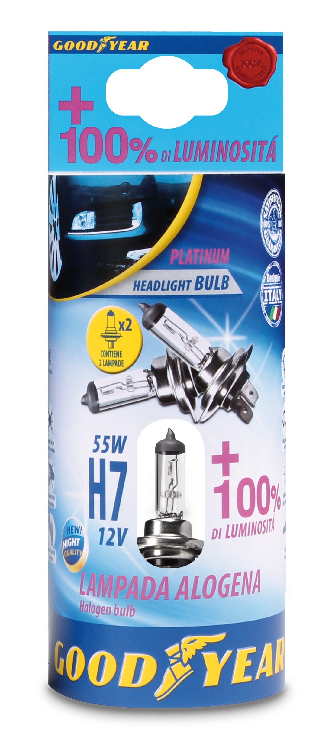 Bottari 77015. 2 Lampen Blister, H7/12 V/55 W Bottari 77015. 2 Lampen Blister, H7/12 V/55 W von Goodyear