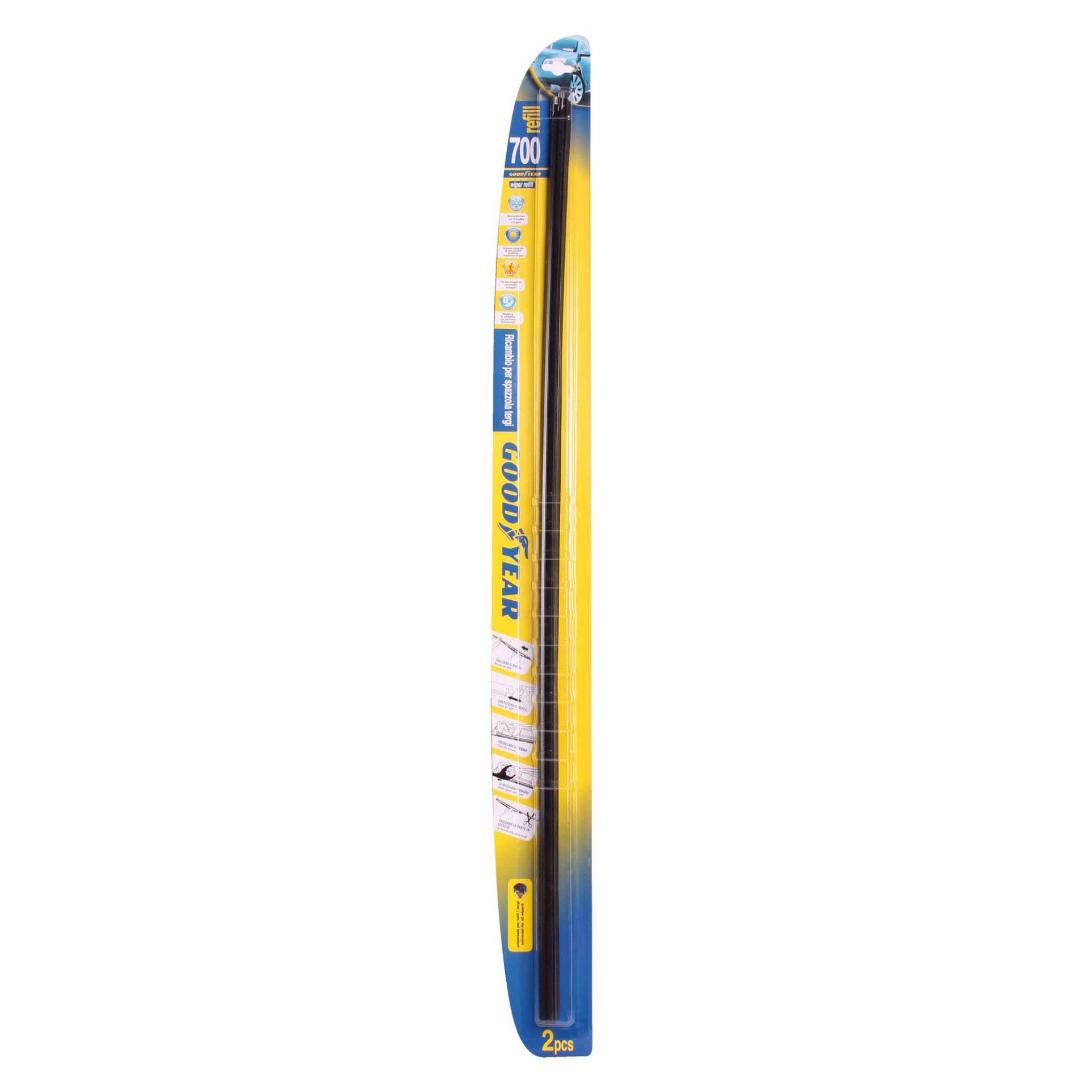 Bottari 77616 2 Stück Rain Control Refill mit Graphit, NEW TECHNOLOGY, 700 mm Bottari 77616 2 Stück Rain Control Refill mit Graphit, NEW TECHNOLOGY, 700 mm von Goodyear