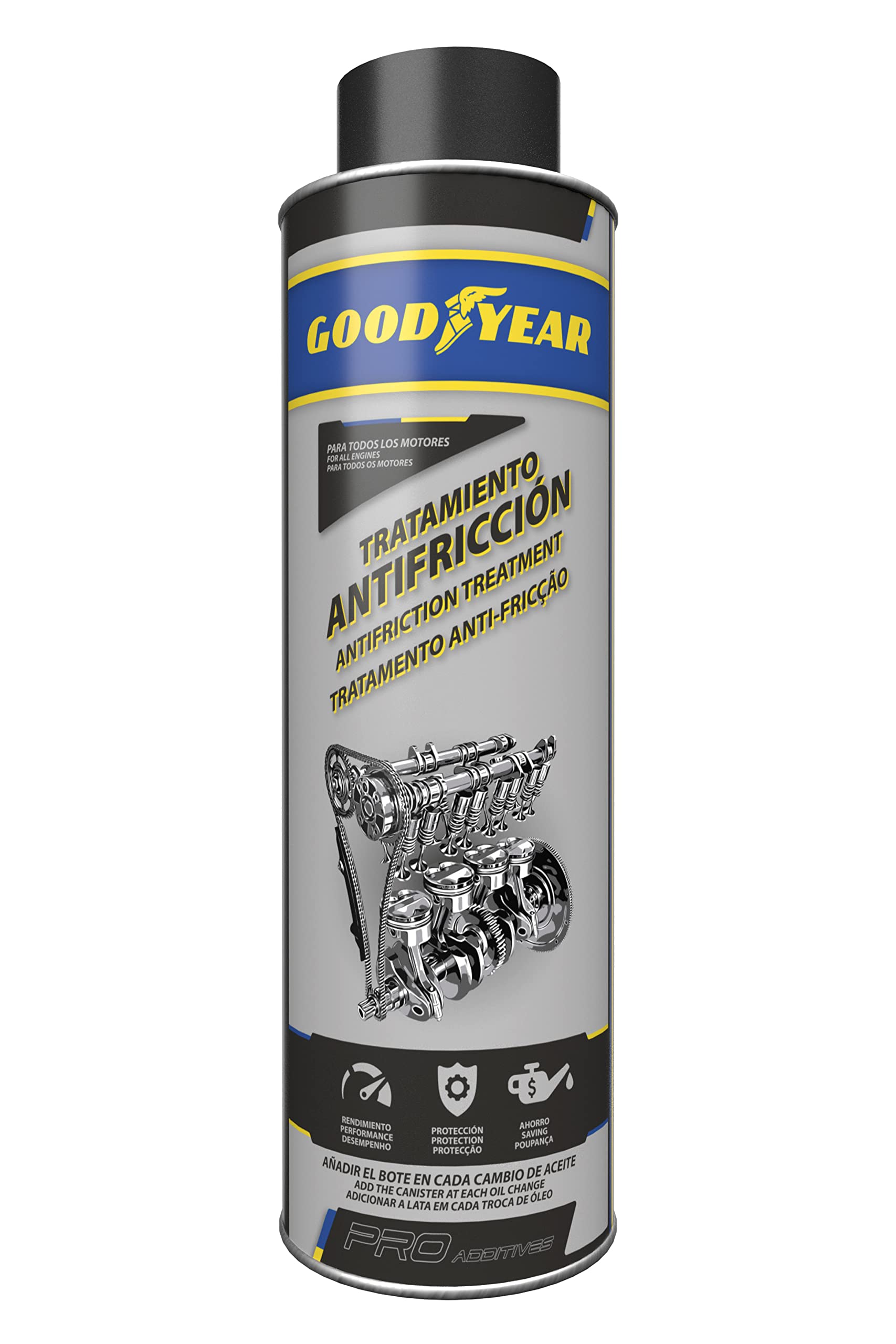 Goodyear Pro Additives Anti-Friction Treatment Oil Tech für Motoröl Motoröl-Zusatz 250 ml von Goodyear