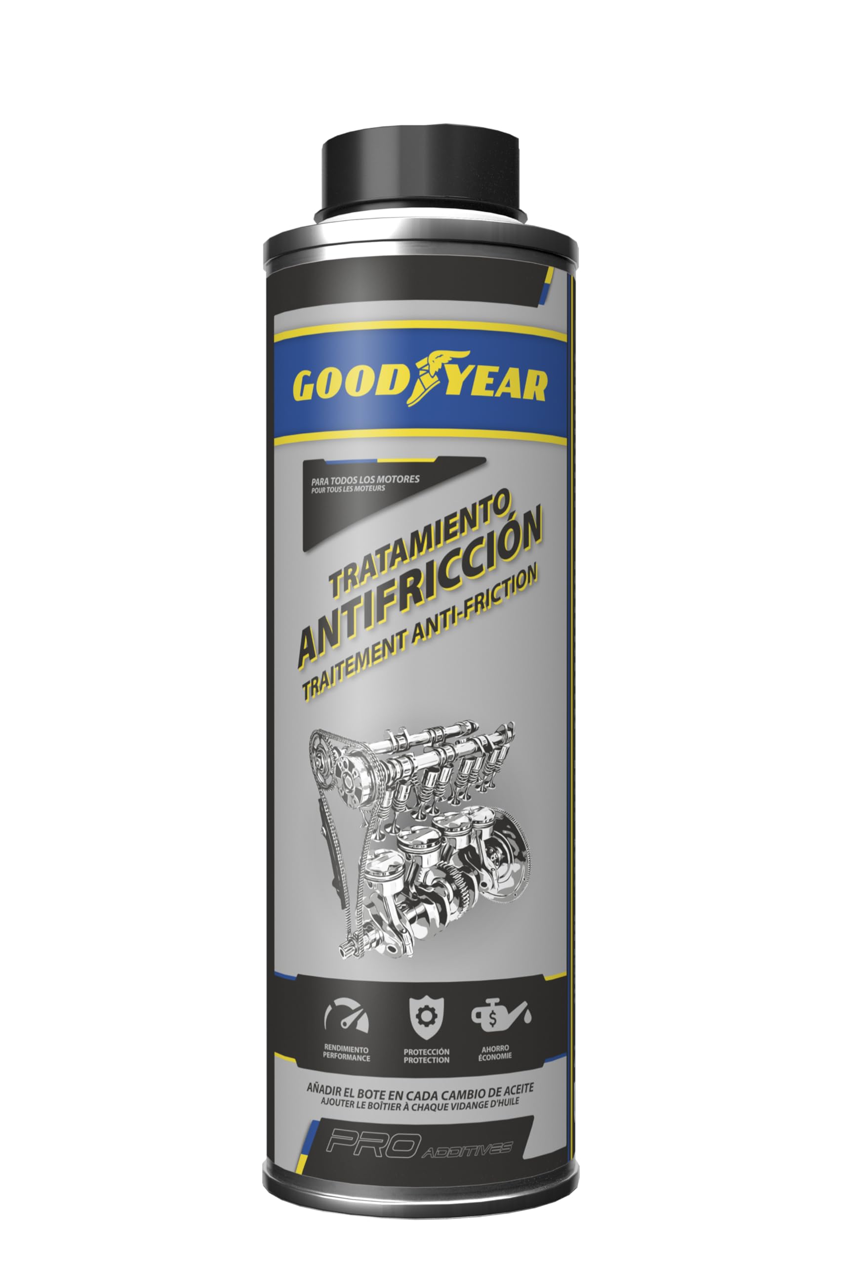 Goodyear Anti-Friction Treatment für Motoröl Oil·Tech Goodyear Pro Additives. Motoröl Zusatz 250 ml. von Goodyear