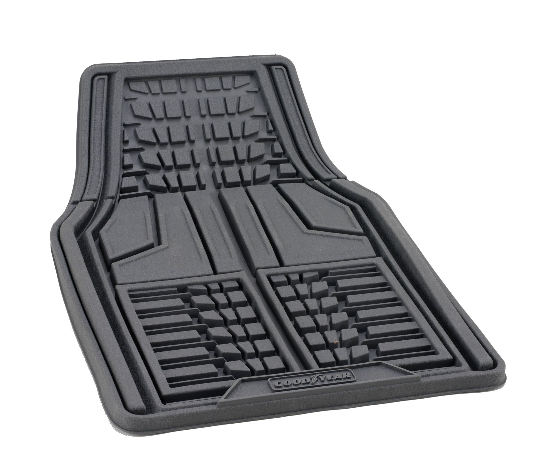 GoodYear 77116 – Universal-Fußmatten aus Gummi für vorne, Grau GoodYear 77116 – Universal-Fußmatten aus Gummi für vorne, Grau von GoodYear