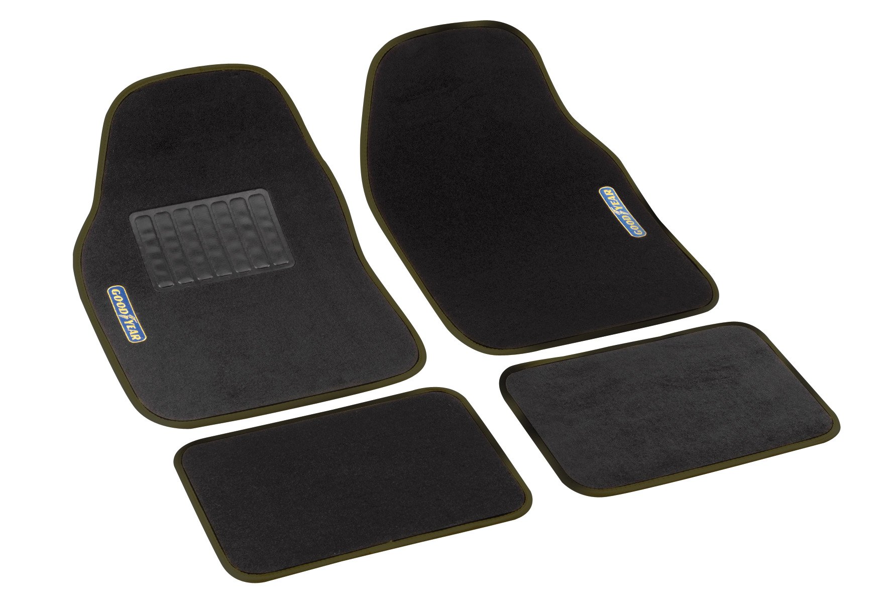 GoodYear 77130 Automatten-Set aus Teppichstoff, schwarz, universell, Set mit 4 Stück von Goodyear