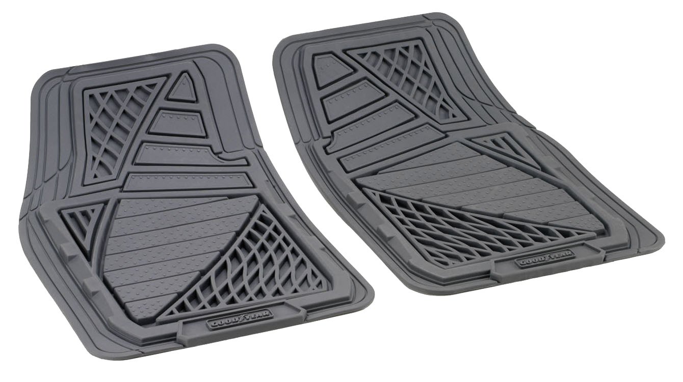 GoodYear 77098 Universal-Fußmatten aus Gummi, formbar, 2 Stück im Set, Grau GoodYear 77098 Universal-Fußmatten aus Gummi, formbar, 2 Stück im Set, Grau von GoodYear