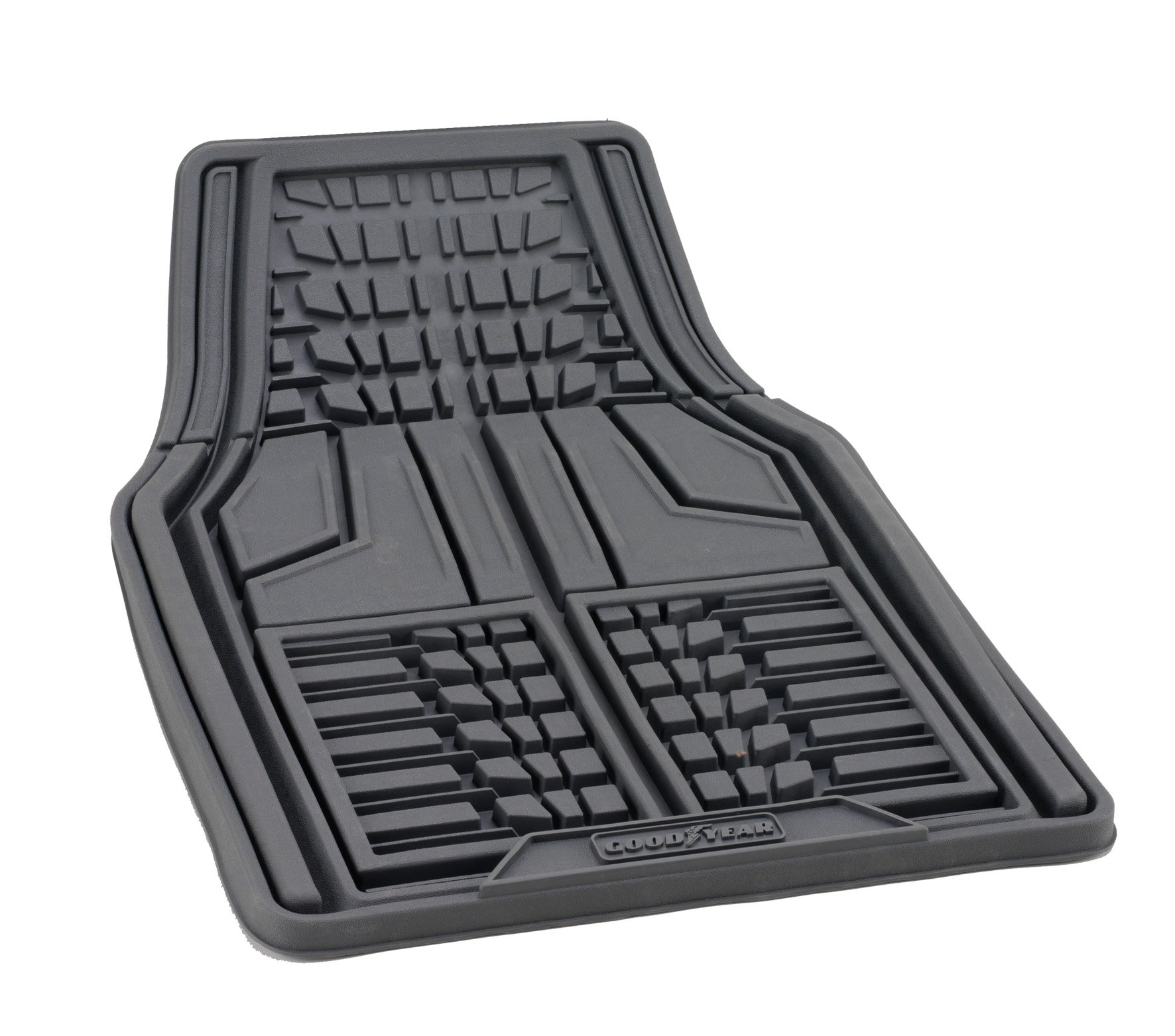 GoodYear 77116 – Universal-Fußmatten aus Gummi für vorne, Grau von Goodyear