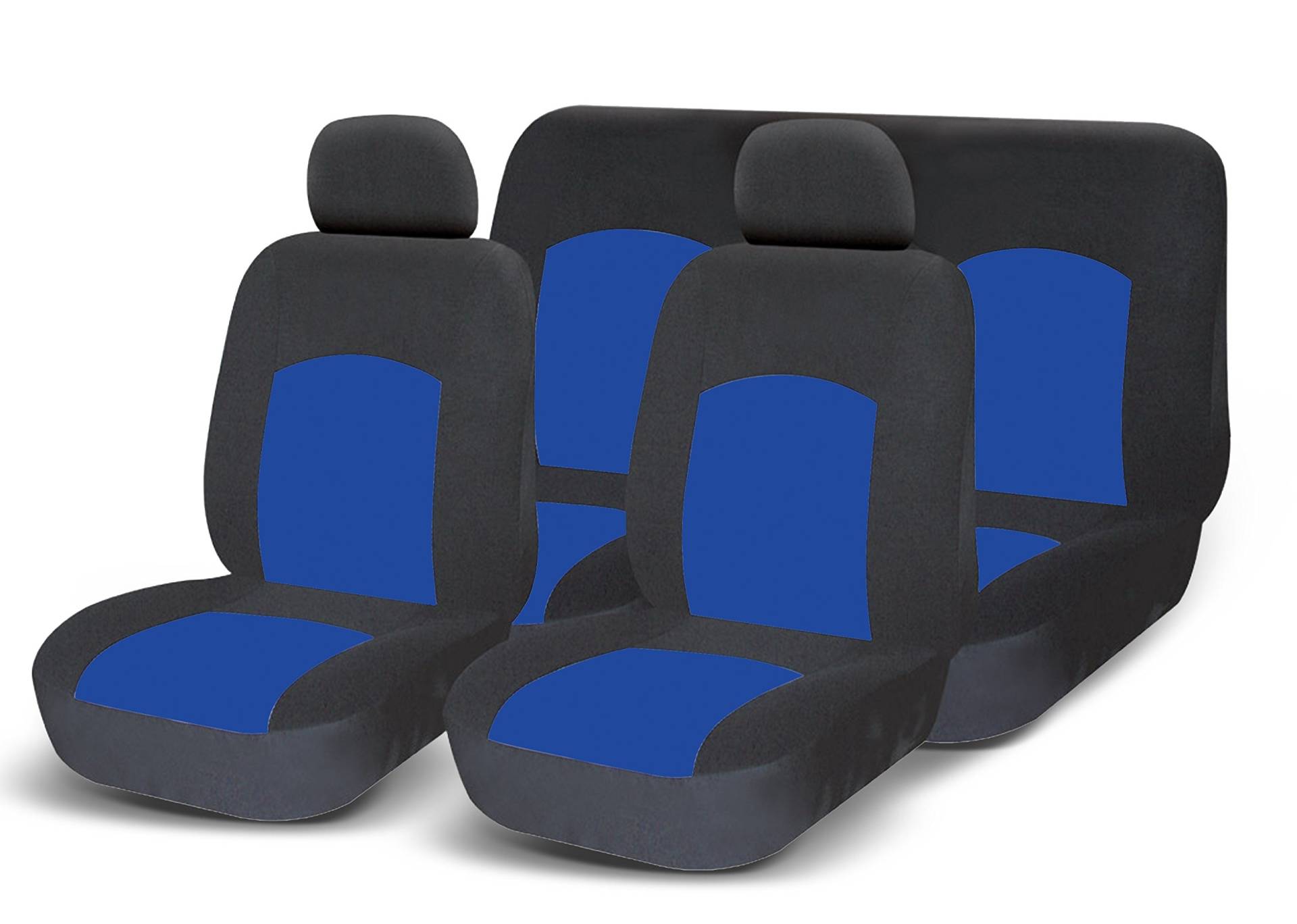 GoodYear 77123 Blue 77123 Blue: Universal Auto Sitzbezug, Komplettset. Farbe Schwarz mit blau von Goodyear