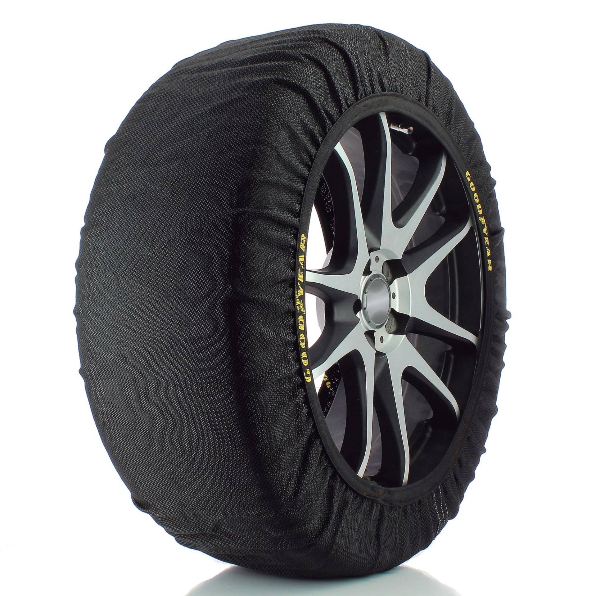 Goodyear Auto Schneeketten Textil Schneeketten Schnee Reifen Auto Schneeketten Anfahrhilfe mit Ö-Norm V5121, Größe M, Schwarz Goodyear Auto Schneeketten Textil Schneeketten Schnee Reifen Auto Schneeketten Anfahrhilfe mit Ö-Norm V5121, Größe M, Schwarz von Goodyear