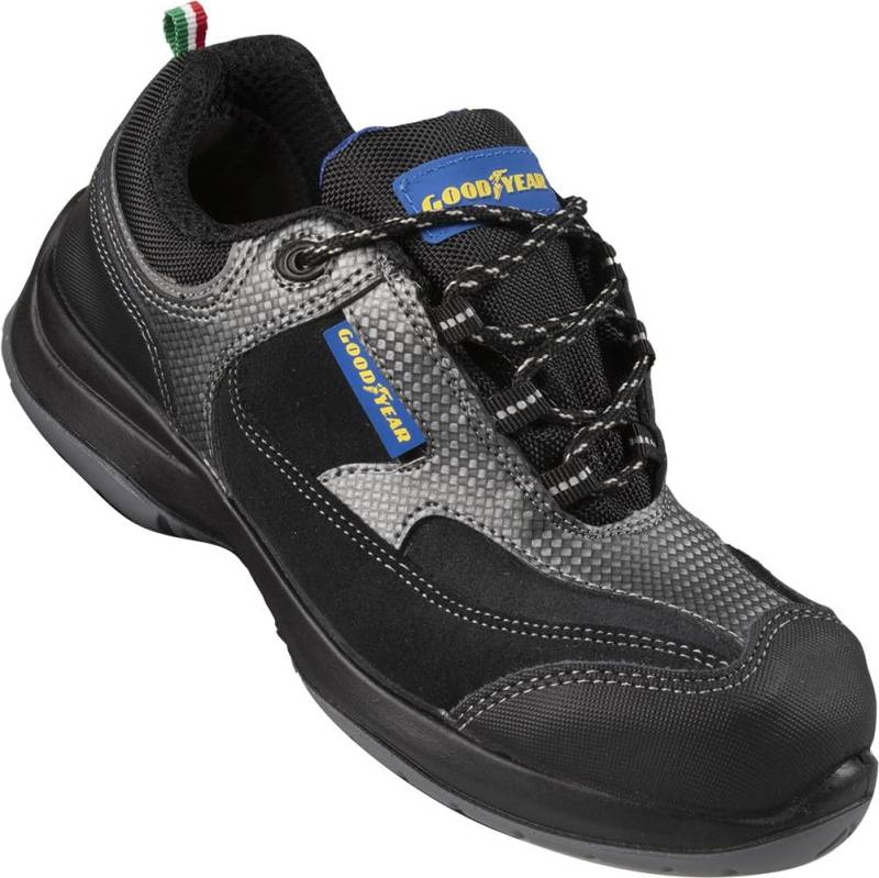 Goodyear S1P metallfreie Sicherheitsschuhe Nummer 43 grau/schwarz Work von Goodyear