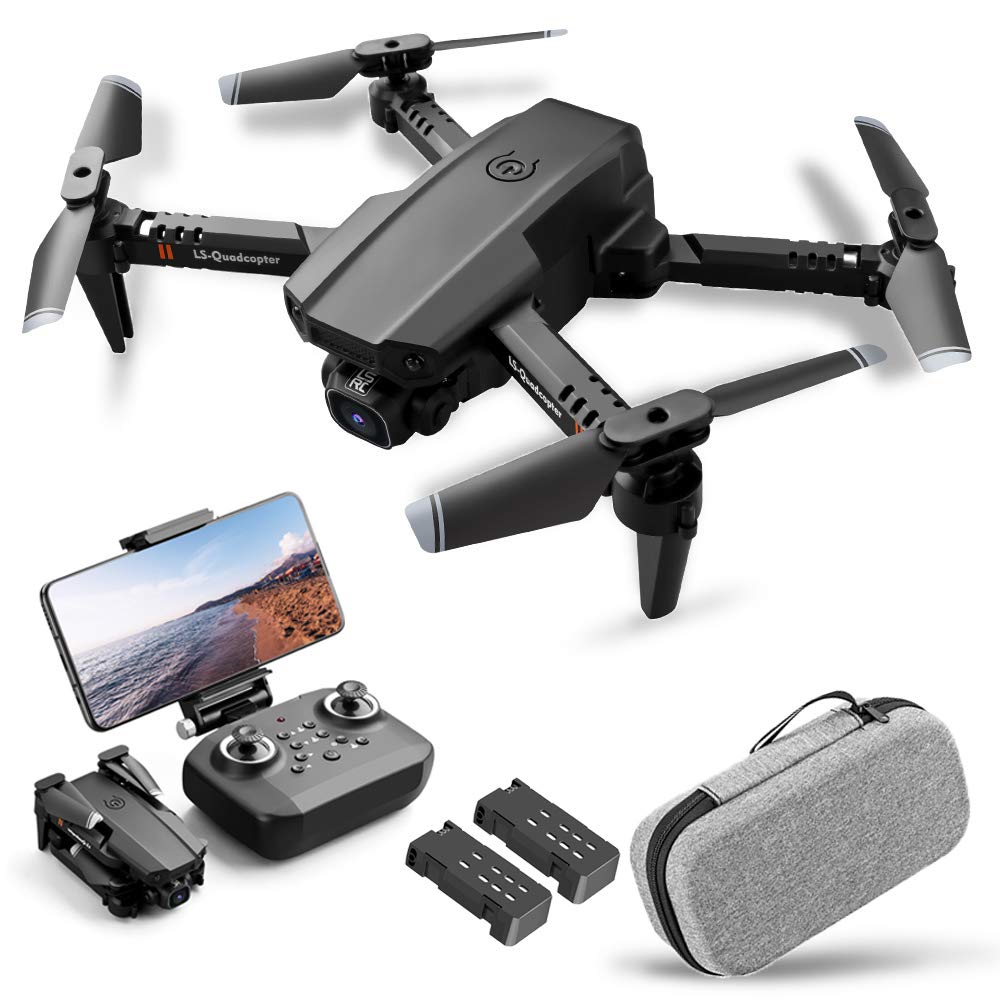 Drohne mit Kamera 1080P Kamera Track Flug Schwerkraft Sensor Geste Foto Video Höhe Halten Headless Modus RC Quadcopter für Erwachsene Kinder von Goolsky