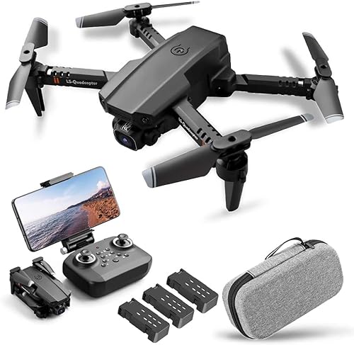 Goolsky Drohne mit Kamera 4K, Drohne Dual Kamera Track Flug Schwerkraftsensor Geste Foto Video Höhenhaltung Headless-Modus RC Quadcopter für Erwachsene Kinder von Goolsky