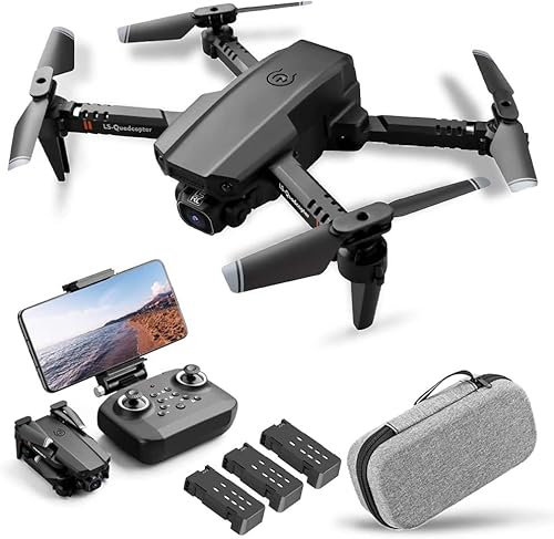 Goolsky Drohne mit Kamera 4K, Drohne Dual Kamera Track Flug Schwerkraftsensor Geste Foto Video Höhenhaltung Headless-Modus RC Quadcopter für Erwachsene Kinder von Goolsky