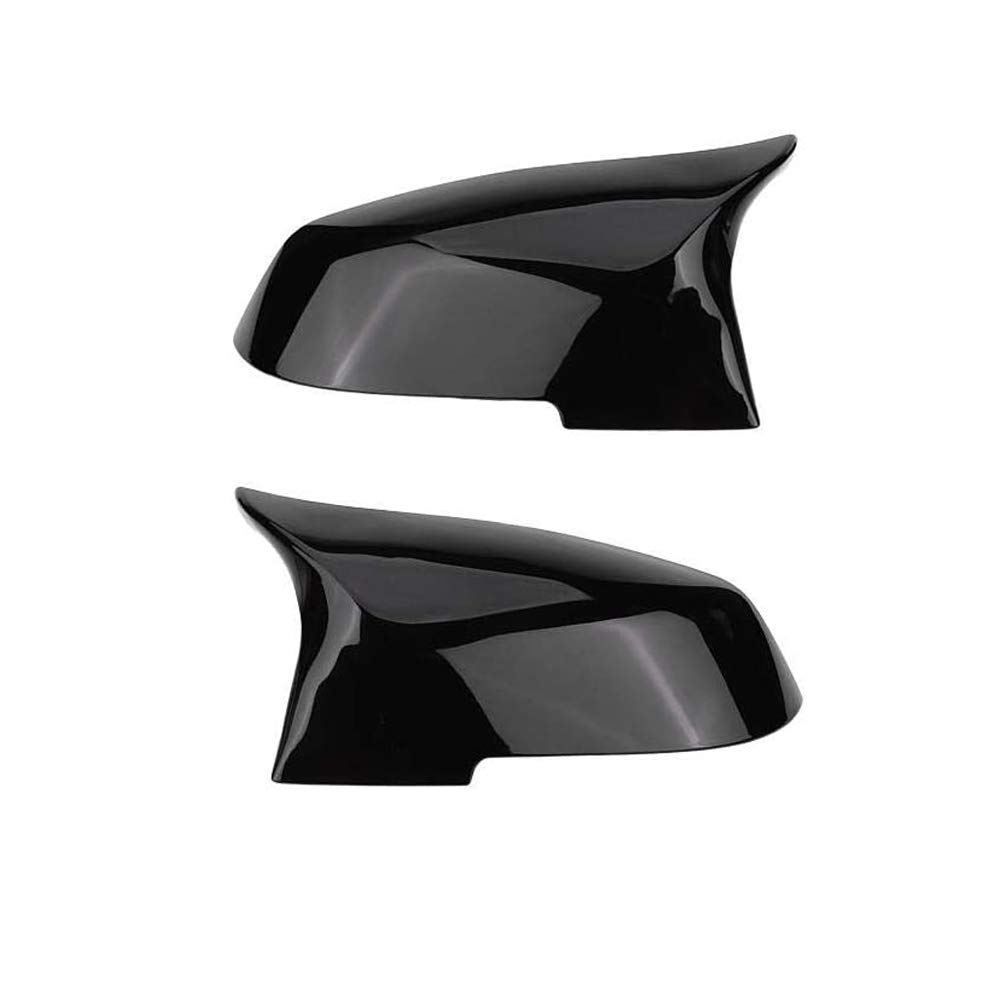 Gorgeri 1 Paar Rückspiegelabdeckkappe Spiegelabdeckung für 220i 328i 420i F20 F21 F22 F30 F32 F33 F36 X1 E84(Glänzend schwarz) von Gorgeri
