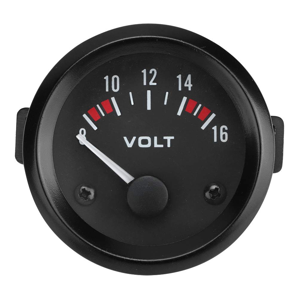 Gorgeri Universal 12 V Voltmeter, Auto, 52 mm/2 Zoll, Spannungsmesser, Gauge 8 – 16 V, BX100007 Gorgeri Universal 12 V Voltmeter, Auto, 52 mm/2 Zoll, Spannungsmesser, Gauge 8 – 16 V, BX100007 von Gorgeri
