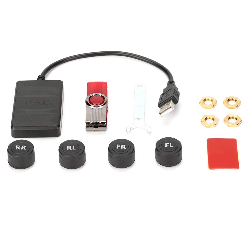Gorgeri Reifendrucküberwachungssystem fürs Auto, USB TPMS Alarm mit externem Sensor für Android-Navigation, Reifendruckkontrolle, Reifendruck Alarm Gorgeri Reifendrucküberwachungssystem fürs Auto, USB TPMS Alarm mit externem Sensor für Android-Navigation, Reifendruckkontrolle, Reifendruck Alarm von Gorgeri