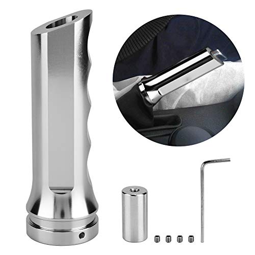 Gorgeri Universeller Auto-Handbremse Abdeckung Aluminium, Handbremsengriff Schutz, Handbremsenhülse, Silber - Handbremsenabdeckung, Auto-Handbremsenabdeckung, Handbremsenschutzabdeckung von Gorgeri
