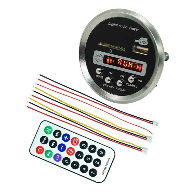 Gosera JQ-D122BT mit Bluetooth-Verstärker, MP3-Decoderplatine, Bluetooth 5.0, Auto-MP3-Player, USB-FM-Decoderplatinen-Kits von Gosera