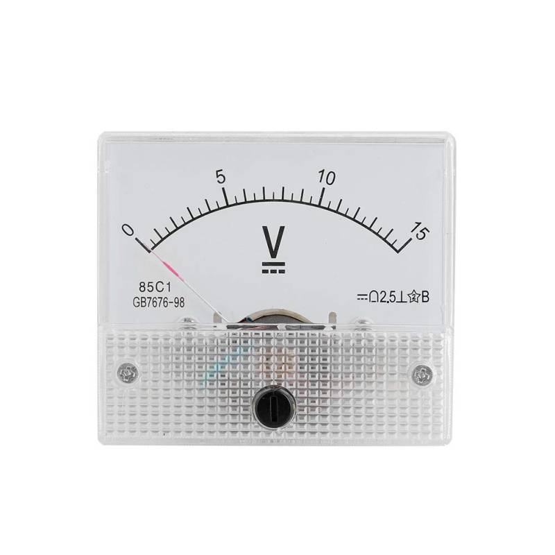 Strom Voltmeter, DC Analog 85C1 Strom Voltmeter Spannung 2,5 Genauigkeit Spannung Analog Voltmeter Panel für Experimente(DC 0-15V) von Goshyda