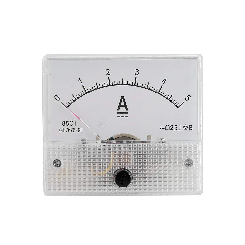 Strom Voltmeter, DC Analog 85C1 Strom Voltmeter Spannung 2,5 Genauigkeit Spannung Analog Voltmeter Panel für Experimente(DC 0-5A) von Goshyda