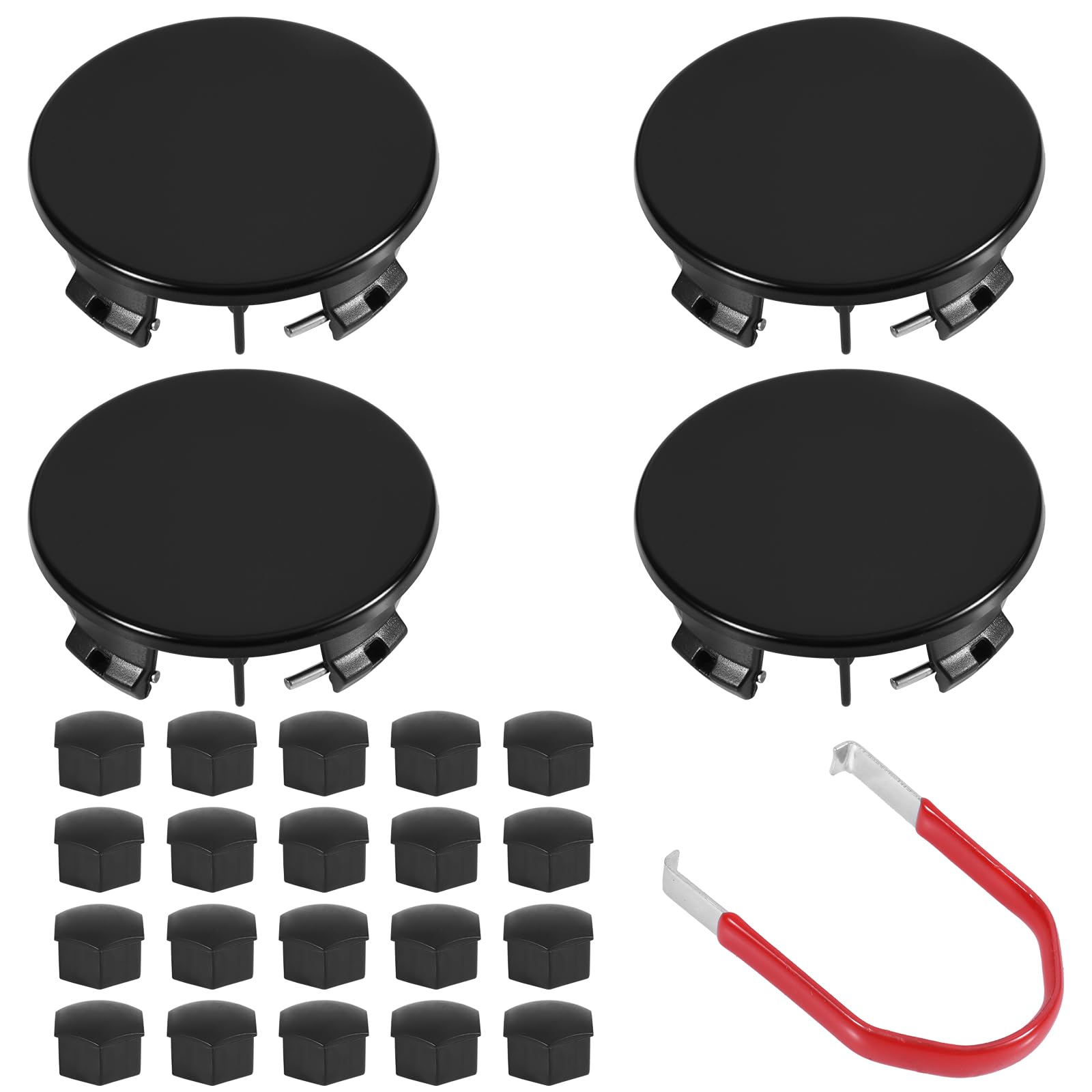 4stk Radnabenkappen für Tesla Modell 3, 5,5cm schwarze Radnabenkappen mit 20stk Radmutternabdeckungen und Schraubenschlüssel Wasserdicht Staubdicht Radnabenkappen-Mittelabdeckung 4stk Radnabenkappen für Tesla Modell 3, 5,5cm schwarze Radnabenkappen mit 20stk Radmutternabdeckungen und Schraubenschlüssel Wasserdicht Staubdicht Radnabenkappen-Mittelabdeckung von Gosknor