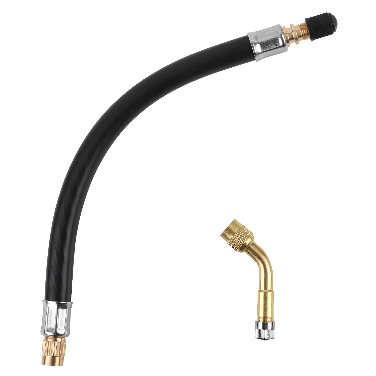 Reifenventilverlängerung, 21,7cm Flexible Reifenventilverlängerungen Ventilschaftverlängerungsschlauch mit 135 Grad Ventil Verlängerung Adapter Kompatibel mit Motorrädern Autos LKWs Fahrrädern Reifenventilverlängerung, 21,7cm Flexible Reifenventilverlängerungen Ventilschaftverlängerungsschlauch mit 135 Grad Ventil Verlängerung Adapter Kompatibel mit Motorrädern Autos LKWs Fahrrädern von Gosknor