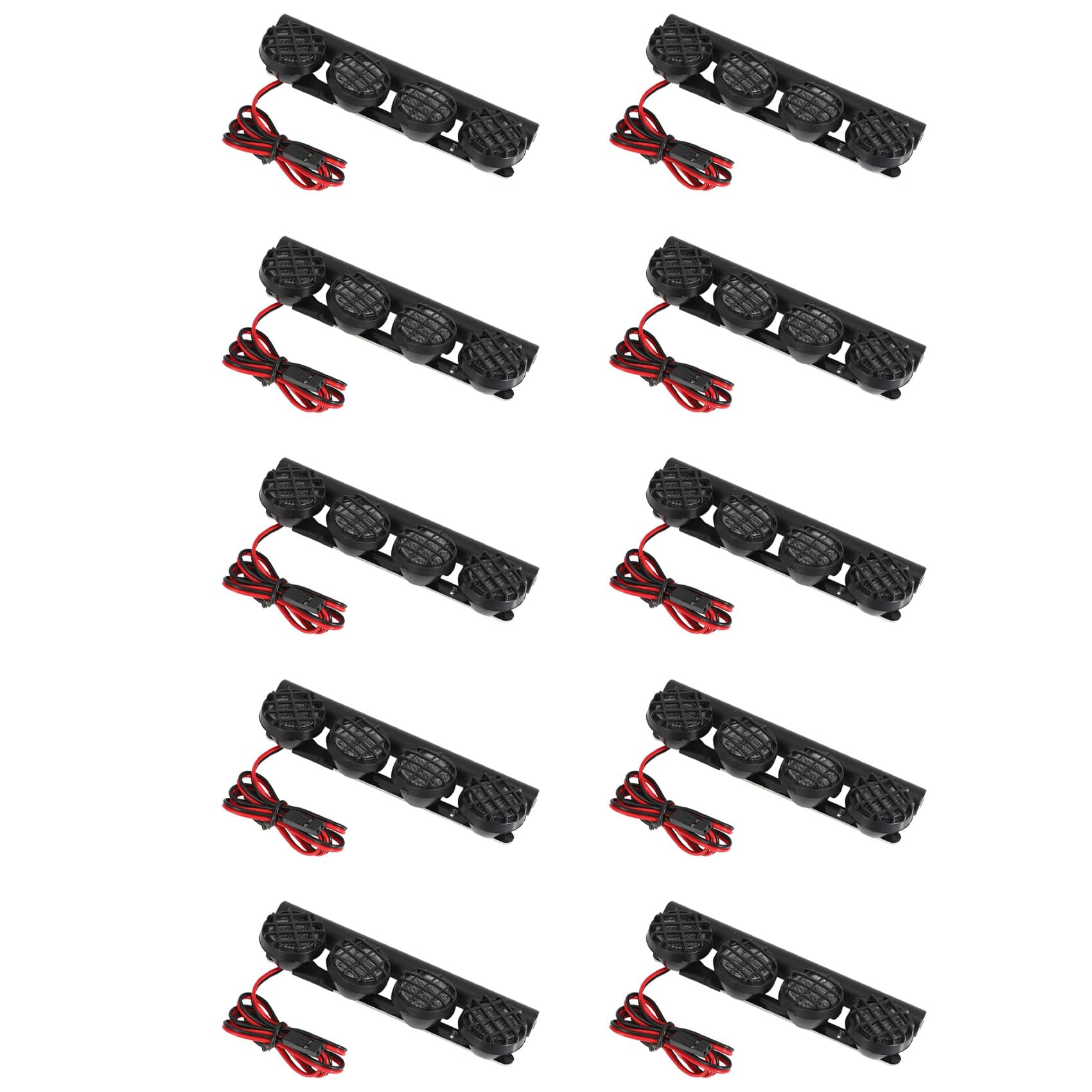 Goufride 10X Multifunktions LED Dach Licht Leiste mit Ultraheller Lampe und 4 Scheinwerfern für 1/10 1/8 RC Auto CC01 Axial SCX10 Goufride 10X Multifunktions LED Dach Licht Leiste mit Ultraheller Lampe und 4 Scheinwerfern für 1/10 1/8 RC Auto CC01 Axial SCX10 von Goufride
