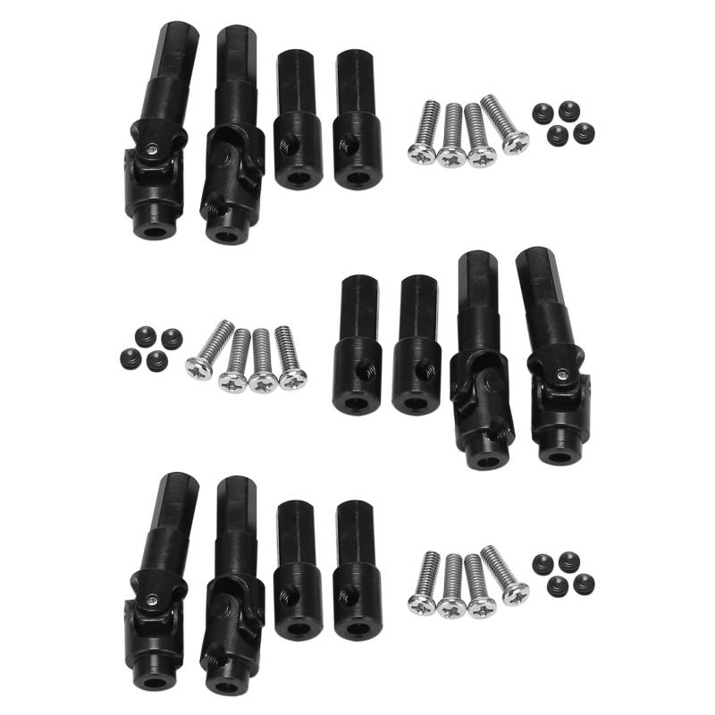 Goufride 12 Stück Metall Vorder Achse Antrieb Welle Achse Welle für C14 C24 C34 B14 B24 B36 MN D90 MN99S RC Auto Upgrade Teile von Goufride