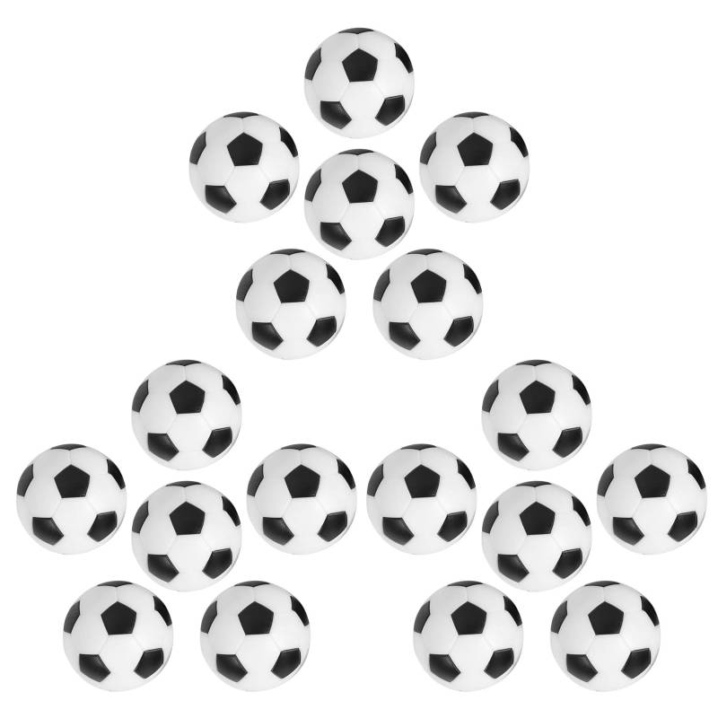 Goufride 18 STÜCKE Kleine FußBall Stil Tischkugel Foosball Hartplastik Tischkugel Gegenstück Spiel Kinder Spielzeug von Goufride