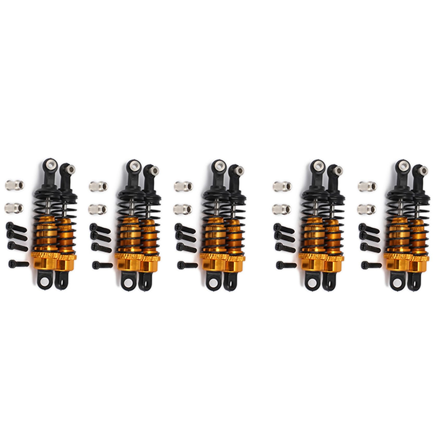 Goufride 20 StüCke ÖL Einstellbare 65Mm StoßDäMpfer DäMpfer für Rc Auto 1/18 A959 A969 A979 K929, Gelb Goufride 20 StüCke ÖL Einstellbare 65Mm StoßDäMpfer DäMpfer für Rc Auto 1/18 A959 A969 A979 K929, Gelb von Goufride
