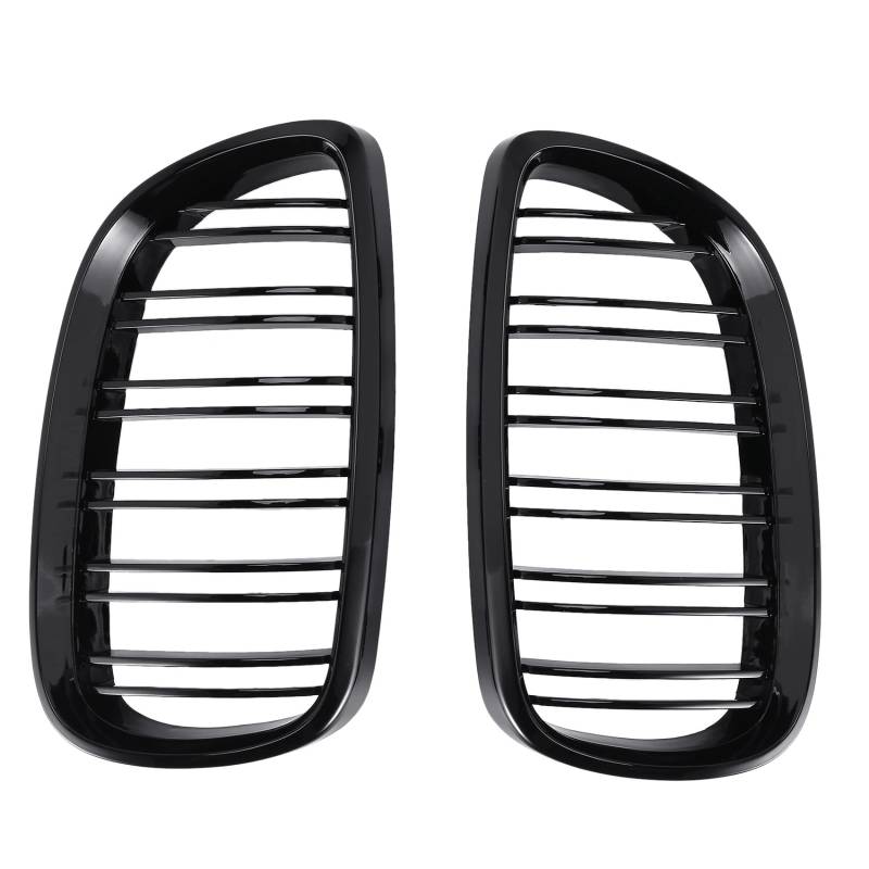 Goufride 2Pcs Front StoßStange Niere Flossen Sport Grill für 3er E92 E93 M3 Türen 2006-2009(Helles Schwarz) von Goufride