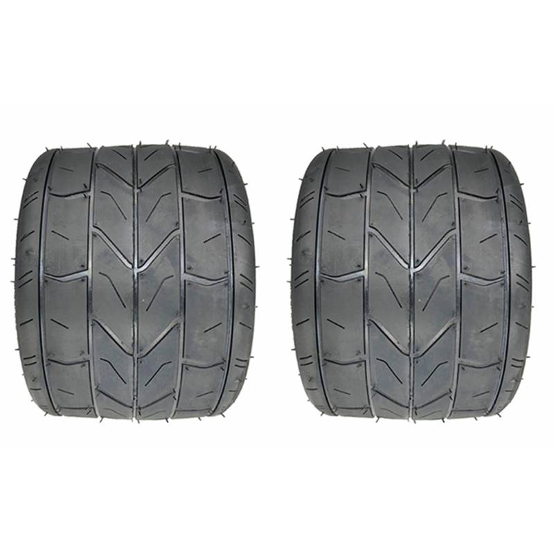 Goufride 2Stück 10X6.00-6 Reifen Motorrad Tubeless Reifen Vakuum StraßE Elektroroller Motorschlauch 10 Verbreiterter Reifen 110X6.00-6 von Goufride