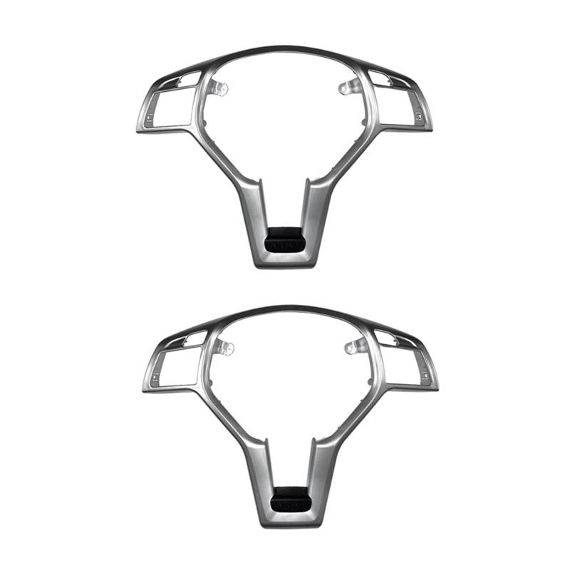 Goufride 2X Auto Lenken Rad Rahmen Verkleidung Abdeckung für EIN W176 W204 W212 X156 C117 Silber von Goufride