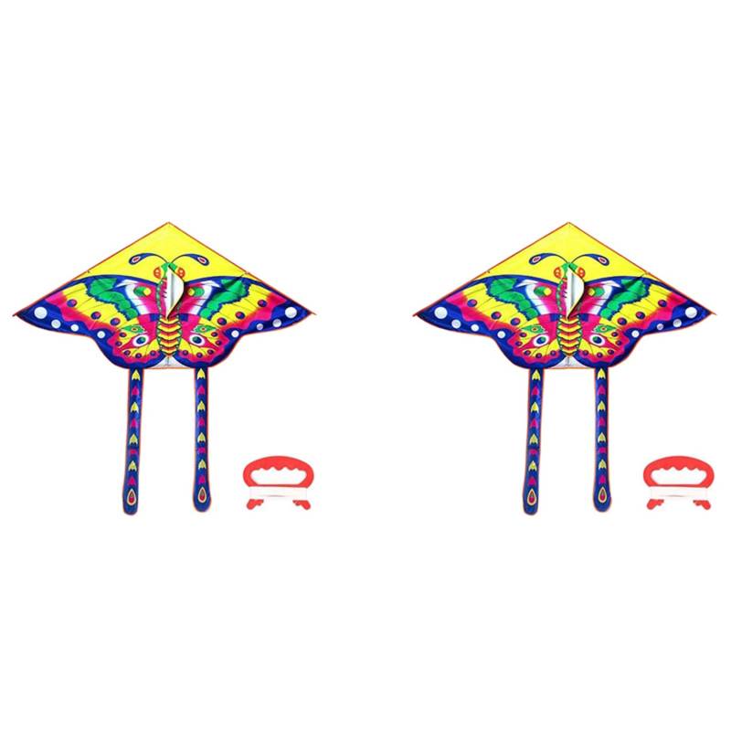 Goufride 2X Kite Tail Nylon Außen Drachen Flug Spielzeug mit 50M Drachen Linie Hohe Qualität von Goufride