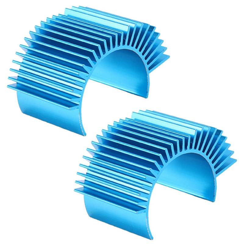 Goufride 2X Rc Auto Teile 540 550 Motor Kuehler Fuer 12428 12423 A959-B A969-B A979-B A929-B Blau von Goufride