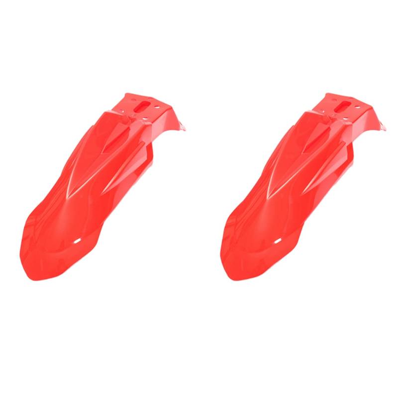 Goufride 2X Universal Motorrad Front KotflüGel KotflüGel Splash Motorrad Zubehör für Rot von Goufride