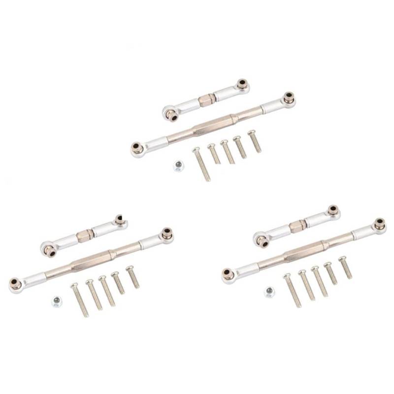 Goufride 3X RC Lenkung Stange CNC Bearbeitung Aluminium Legierung Lenkgestänge Satz für 1608T, von Goufride