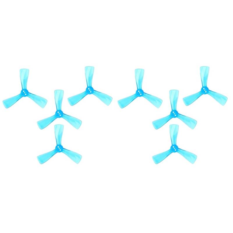 Goufride 4 Paar für Nazgul Cine 2525 2,5 Tri-Blade / 3 Klinge Propeller Prop CW CCW für FPV ProTek25 Drone Teil-Blau von Goufride