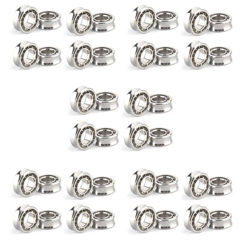 Goufride 40 StüCk Stahl R188 KK Lager, GeschwindigkeitsabhäNgige Kugellager Aus Chromstahl mit Kohlenstoffgehalt, R188 U-Nut für Yo-Yo-Modelle von Goufride