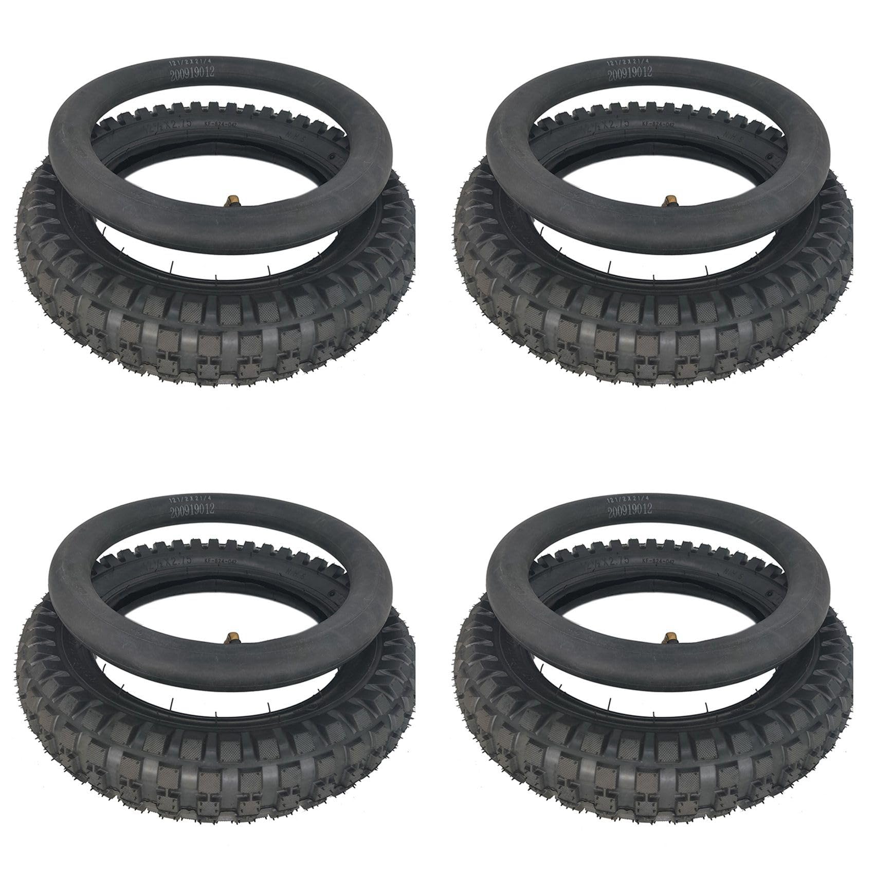 Goufride 4Stück 12 1/2 X 2,75 Reifen 12,5 X2,75 Reifen für 49Cc Motorrad Mini Dirt Bike Reifen Mx350 Mx400 Roller (Innen- und AußEnreifen) von Goufride