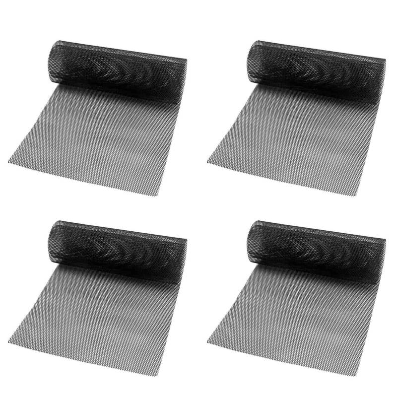 Goufride 4Stück 40X13 Universal Auto Grille Mesh Metall Auto Grille Mesh Sheet Gitter Rhombisch Grill Mesh Loch 8X16Mm von Goufride
