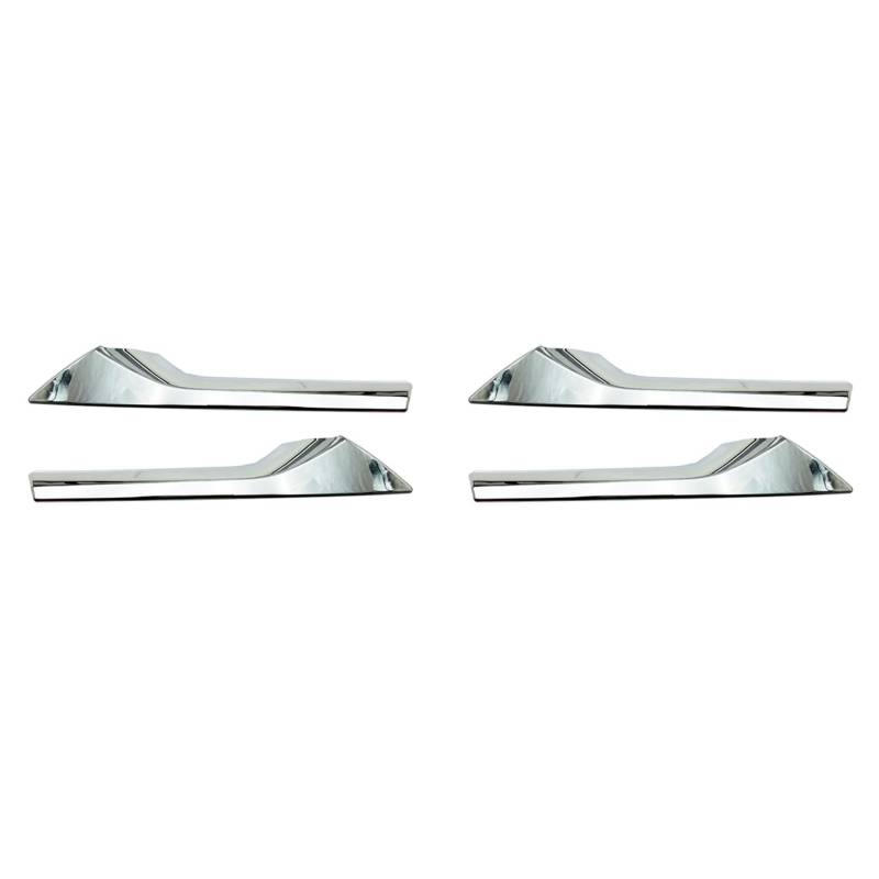 Goufride 4x für 2020 2021 Chrom Oben Vorne Mittelgrill Grill Formleisten Abdeckung Verkleidung Auto Styling von Goufride