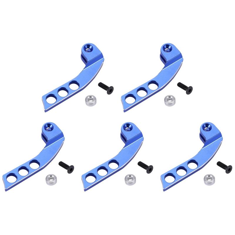 Goufride 5X Metall 4 Loch Sender Umhänge Band Balancer Einsteller für Futaba Radiolink X9D RC Fernbedienung, Blau Vertikal von Goufride