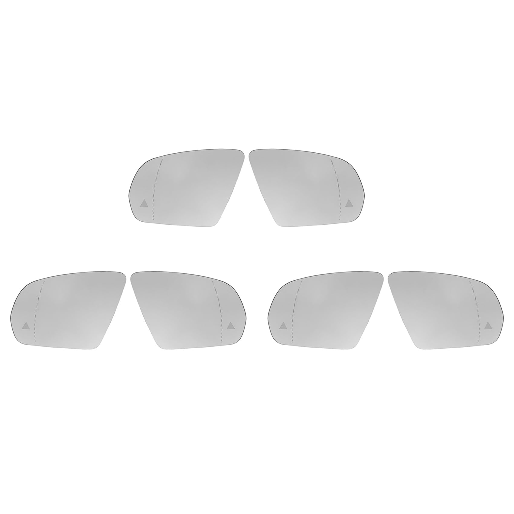 Goufride 6x Auto Beheizter Glas RüCkspiegel Heck Ansicht Seiten FlüGel RüCkspiegel Heck Ansicht für C E S GLC W205 W222 W217 W213 2015-2021 von Goufride