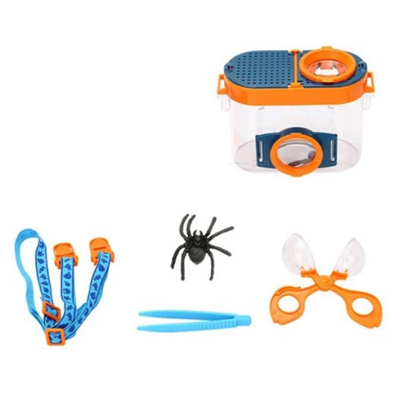Goufride Käferbeobachter Outdoor-Insektenbox Lupe Beobachter-Set Insektenfänger-Käfig Kinder Science Nature Exploration-Werkzeug-Set von Goufride