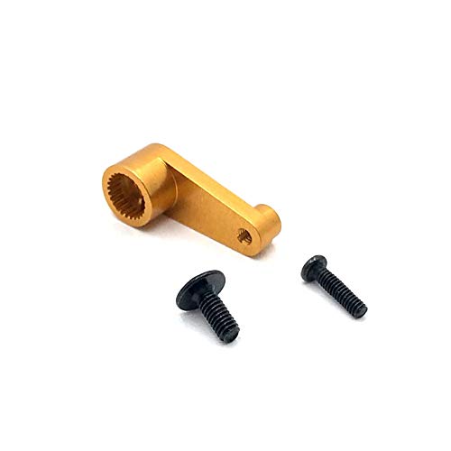 Goufride Metall 144001-1263 25T Servoarmhorn-Upgrade-Teile für 144001 1/14 RC Car Upgrade-Ersatzteile, Gelb von Goufride