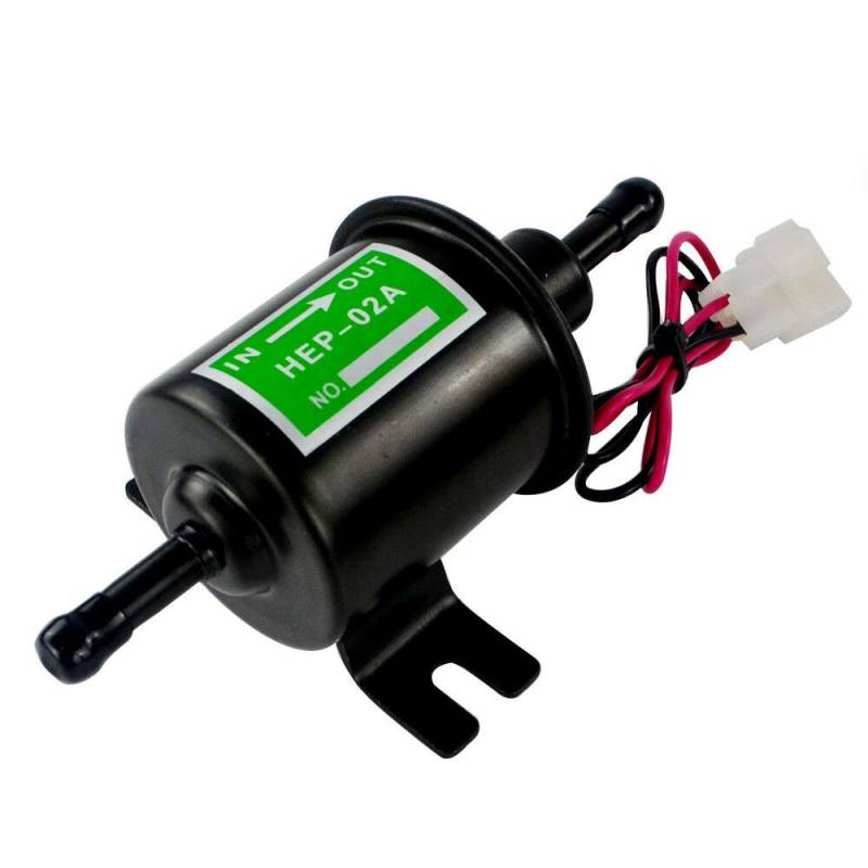 Goufride Universelle 12 V Hochleistung Kraftstoff Pumpe Metall Festbenzin Inline Kraftstoff Pumpe Benzin Transfer Pumpe 12 Volt HEP-02A von Goufride