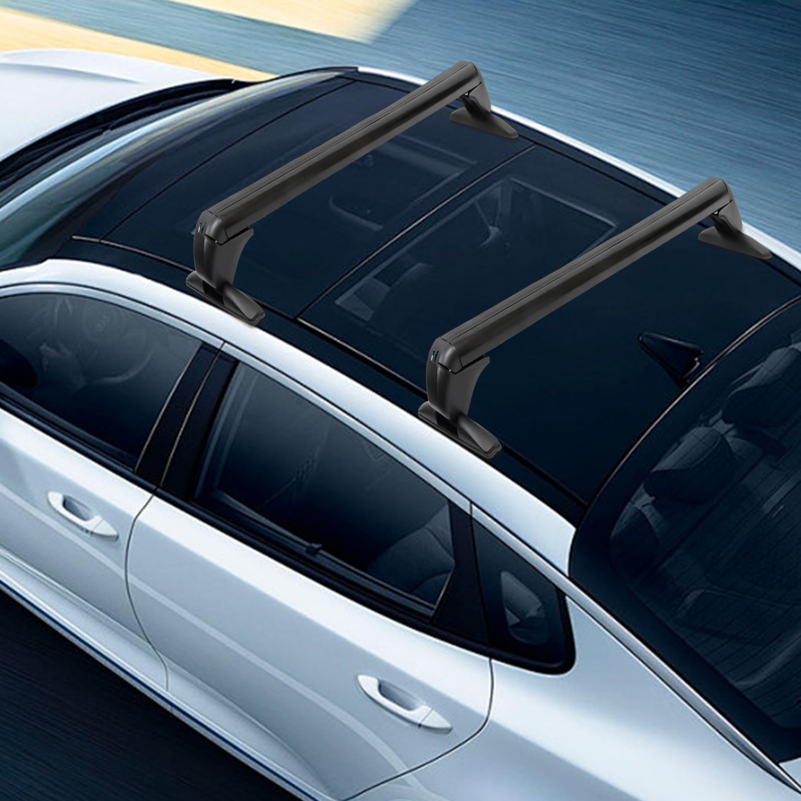 Dachträger Universal Dachgepäckträger Auto 100cm Aluminium Tragkraft 75KG Tragbare Stange Universeller Autodachträger für die meisten 4 oder 5 tür Autos nur Dachträger Universal Dachgepäckträger Auto 100cm Aluminium Tragkraft 75KG Tragbare Stange Universeller Autodachträger für die meisten 4 oder 5 tür Autos nur von Gqouur