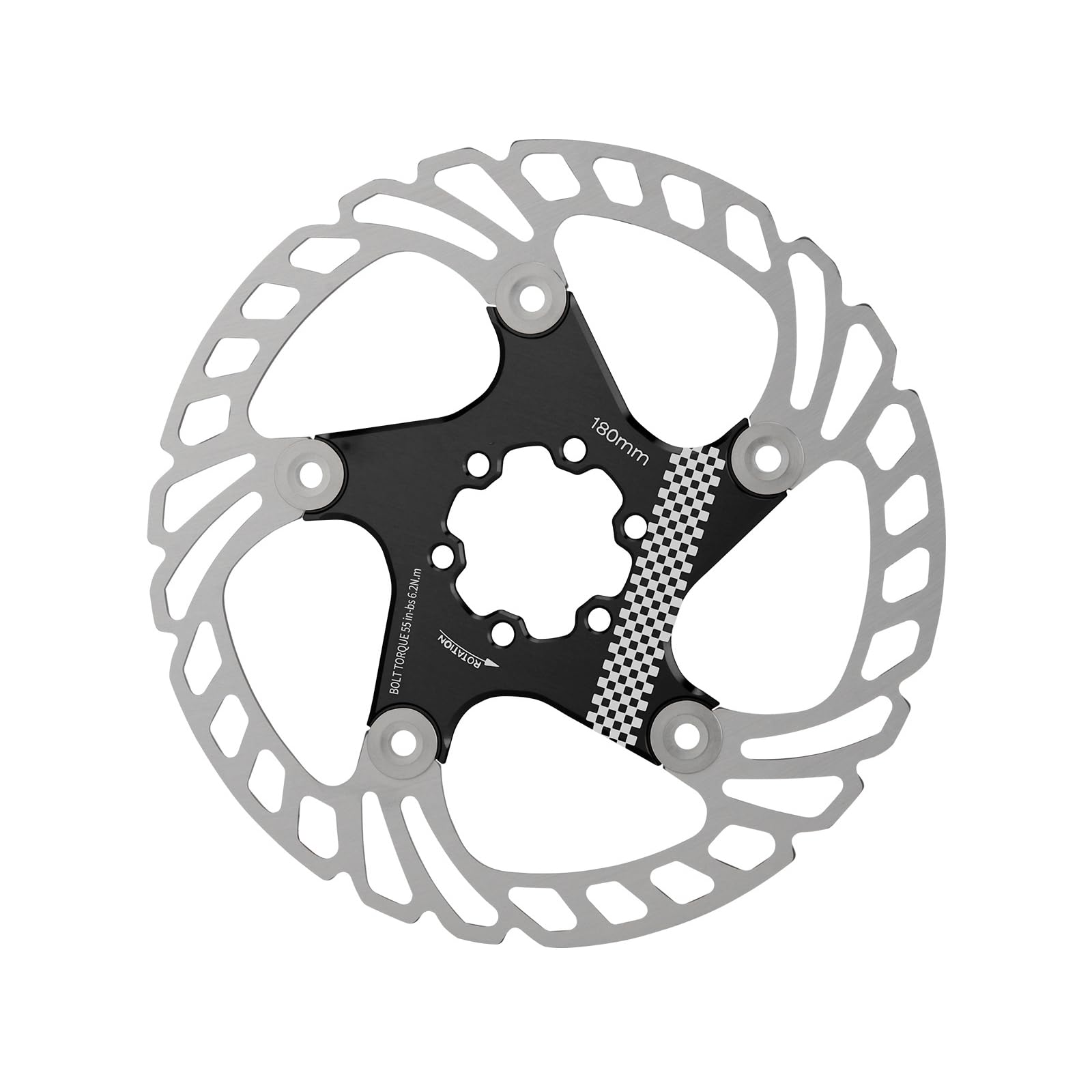 Fahrräder, schwimmende Scheibenbremse, Rotor, 140 mm/160 mm/180 mm, Edelstahl, Fahrrad-Rotor mit 6 Schrauben für Mountainbikes Fahrräder, schwimmende Scheibenbremse, Rotor, 140 mm/160 mm/180 mm, Edelstahl, Fahrrad-Rotor mit 6 Schrauben für Mountainbikes von Gramigg