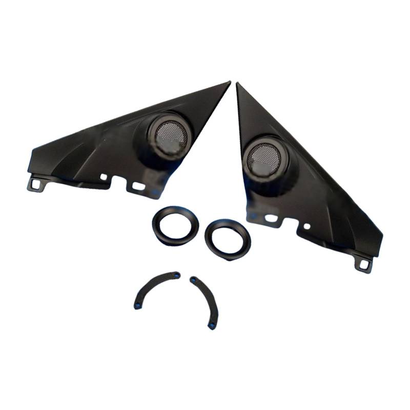 Gramigg Auto Sound Systems Lautsprechergrill-Abdeckungen, winddicht und regenfest, ABS-Lautsprecher-Panel-Abdeckungen für Fahrzeuge von Gramigg