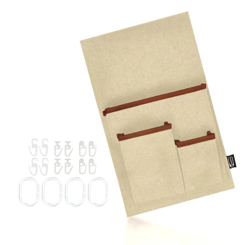 GranHin Gardinenorganizer Garda - Organizer für Camper, Wohnmobil und Wohnwagen (beige, M: 40cm x 24cm) von GranHin